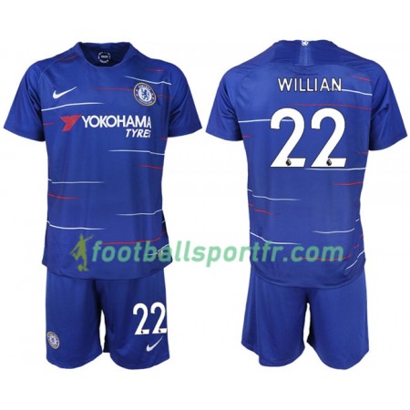Tenue Chelsea WILLIAN 22 Enfant Domicile 2018-2019 Maillot de Foot